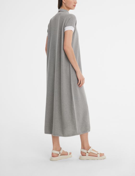 seed knit dress Mesh-like Seed Stitch Dress