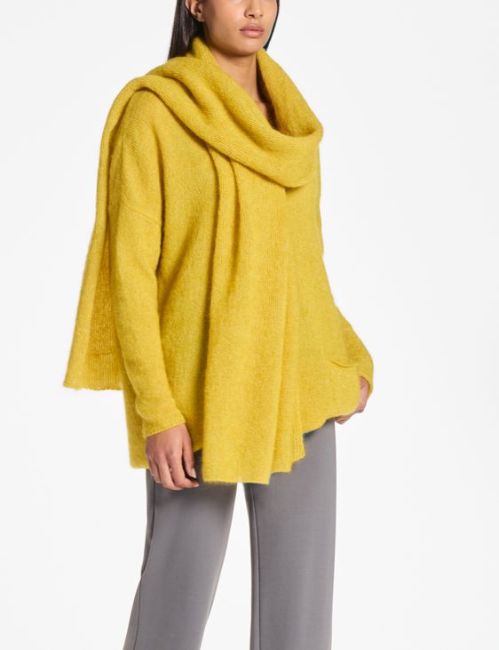 Yellow mohair scarf – mohair-merino by Sarah Pacini