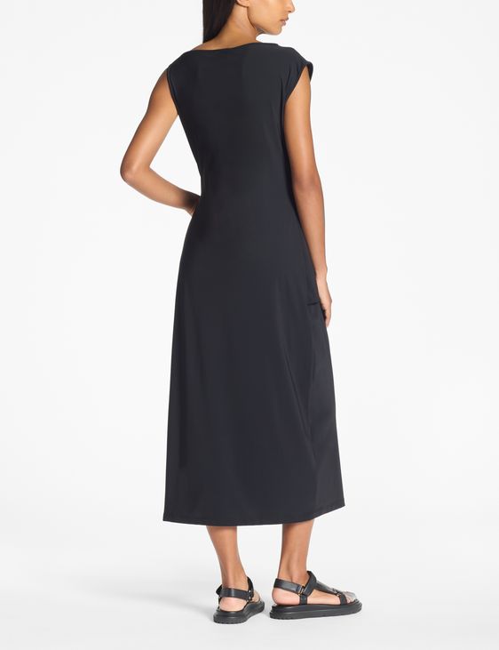 Robe Longue Noire SARAH PACINI En Laine - Taille Unique - Occasion Très Bon état - Italie