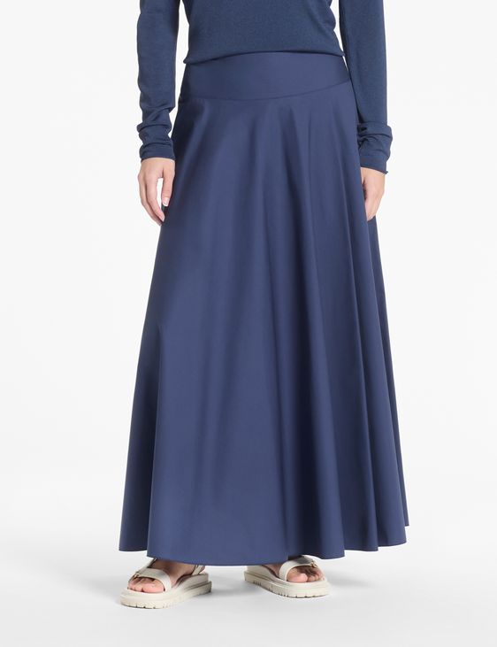Blue cotton maxi skirt – urban safari by Sarah Pacini