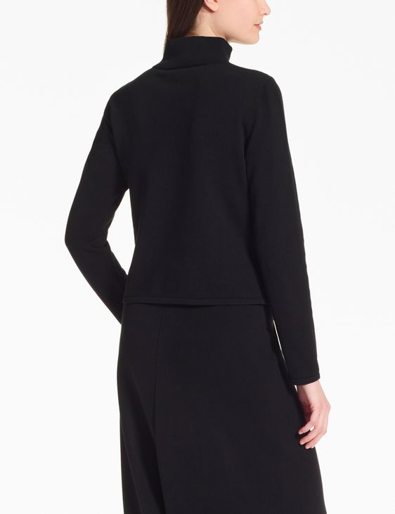 Black cardigan – stretch viscose by Sarah Pacini
