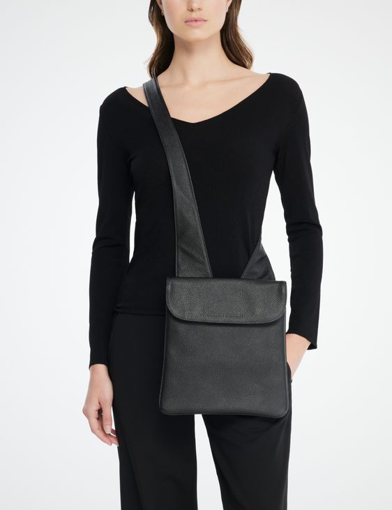 Black crossbody bag – full grain leather by Sarah Pacini