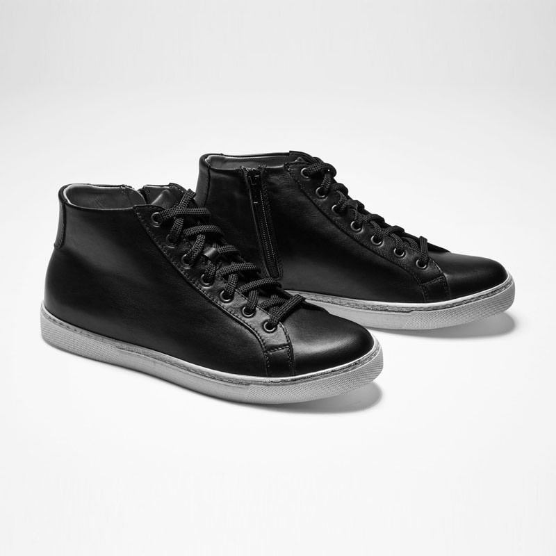 Sarah Pacini HIGH TOPS EN CUIR De face
