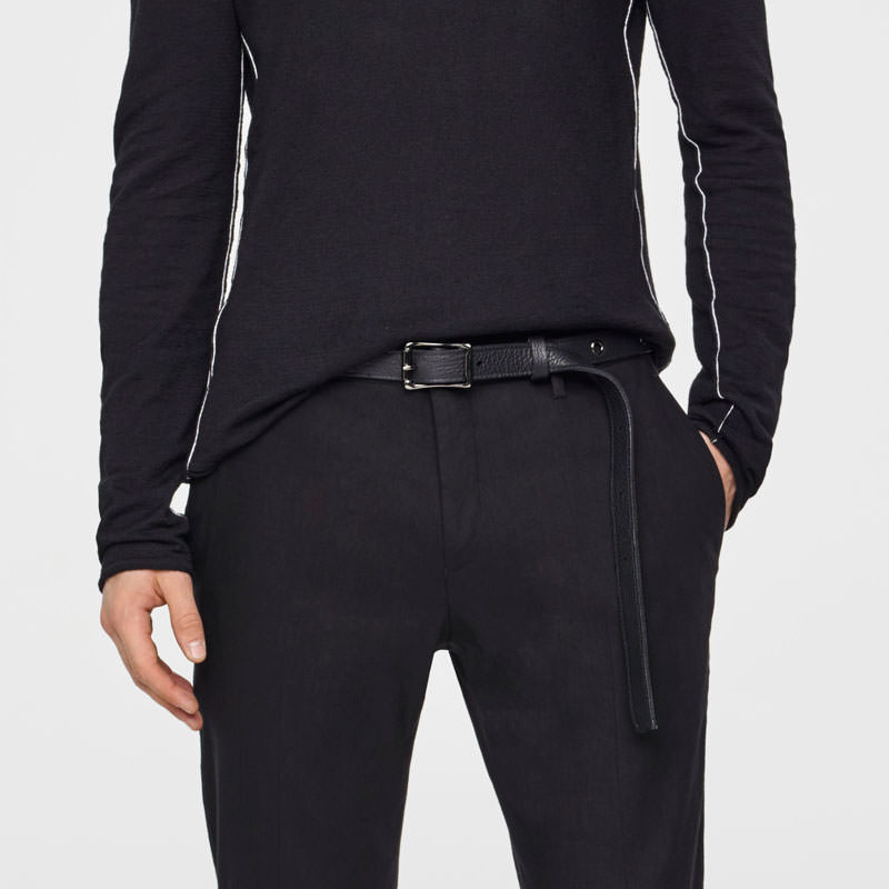 Sarah Pacini CEINTURE EN CUIR GRAINÉ Derrière