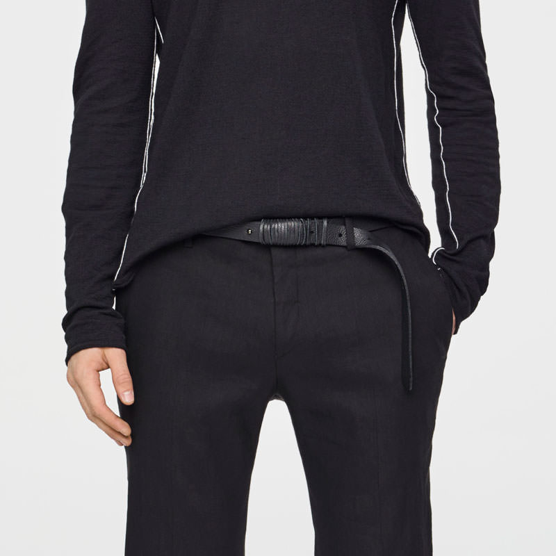 Sarah Pacini LEATHER BELT Back view