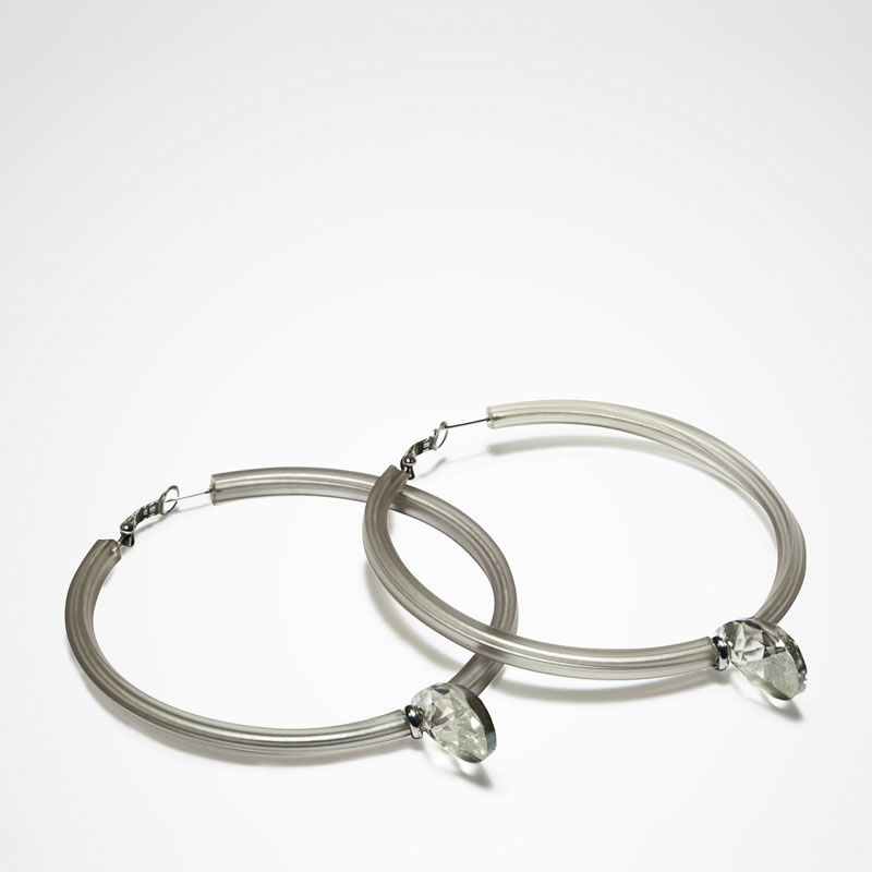 Sarah Pacini BOUCLES D'OREILLES - SWAROVSKI De face
