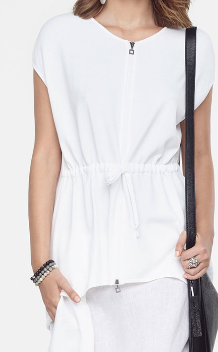 Sarah Pacini LONG TUBE TUNIC Look