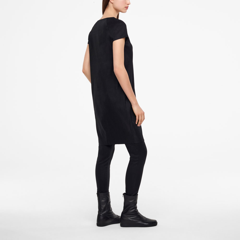 Sarah Pacini ROBE LIN STRETCH - FERMOIR ZIP Derrière