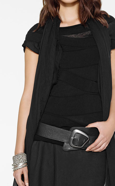 Sarah Pacini Lange Sjaal Look