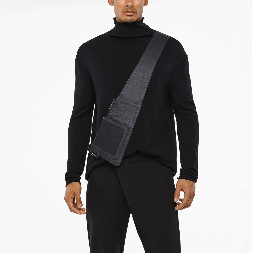 Sarah Pacini LEATHER BELT BAG Back view