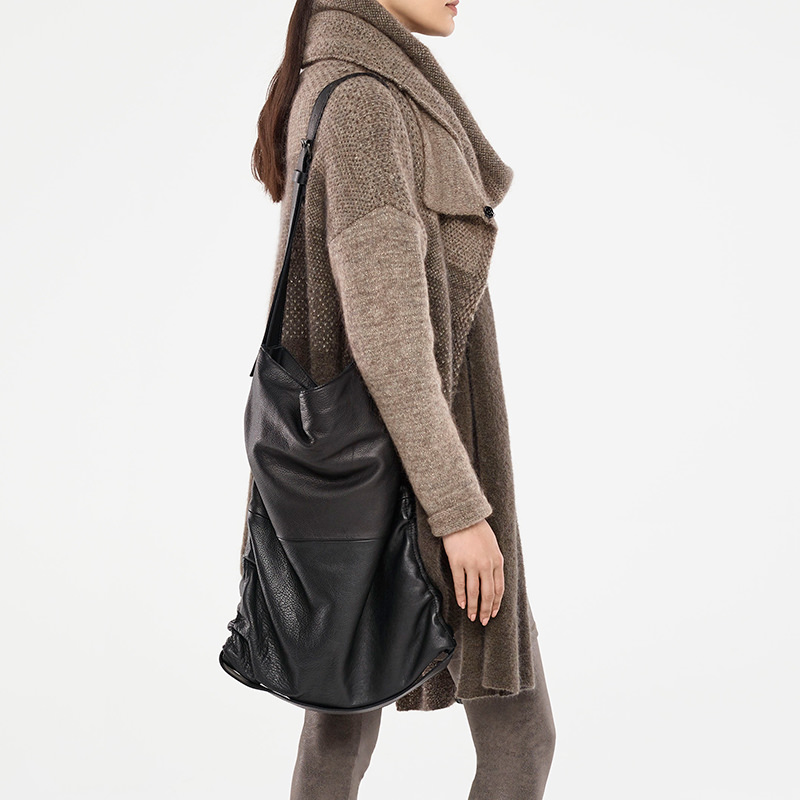 Sarah Pacini SAC EN CUIR-EFFET PLISSE Derrière