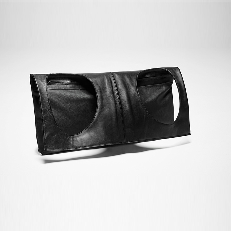 Sarah Pacini SAC EN CUIR - STYLE VESTE De face