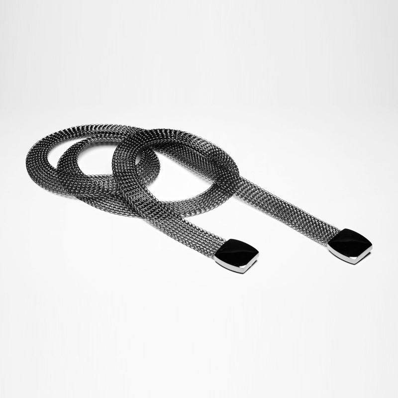 Sarah Pacini SILVER BELT - CHAIN MAIL DESIGN Front