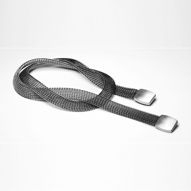 Sarah Pacini SILVER BELT - CHAIN MAIL DESIGN Front