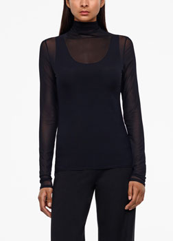 Sarah Pacini TOP TRANSLUCIDE - YASMINE De face