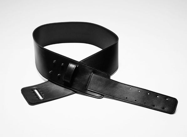 Sarah Pacini Wide leather belt - front