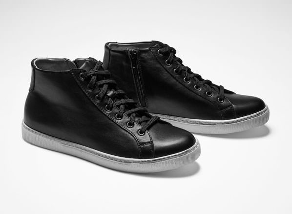 Sarah Pacini Leather high tops - front