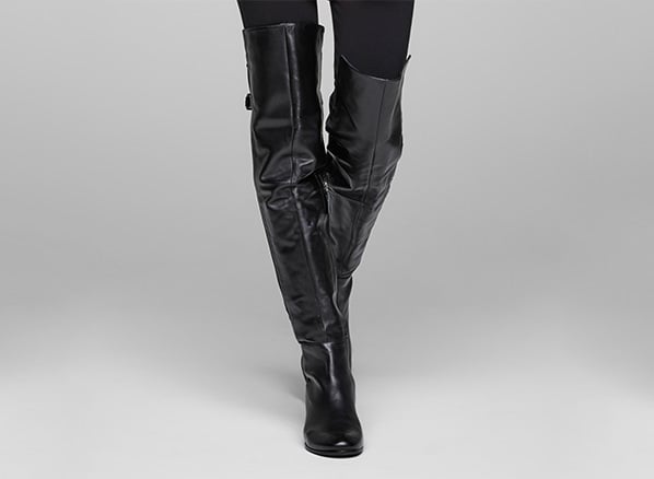 Sarah Pacini Suede thigh boots - front
