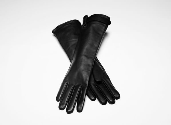 Sarah Pacini Long leather gloves - front