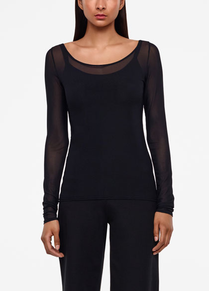 Sarah Pacini Translucent top - zoé - front