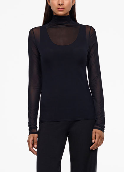 Sarah Pacini Translucent top - yasmine - front