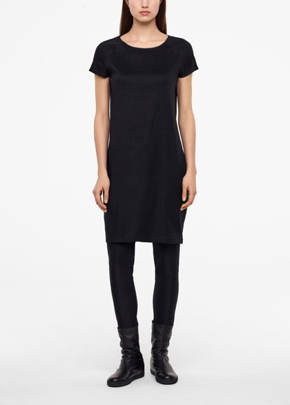Sarah Pacini Linen dress - side zipper - front