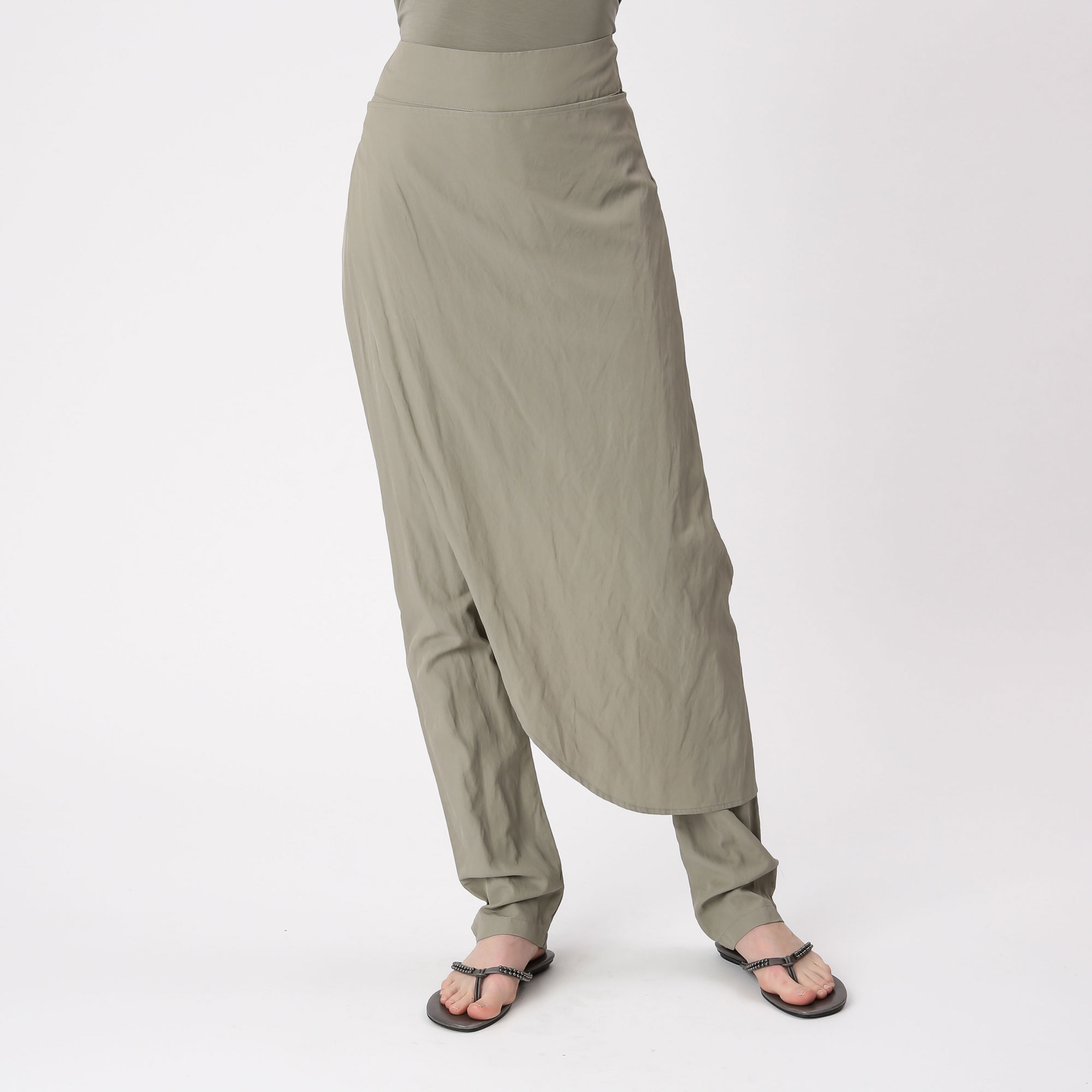 Sarah Pacini アイボリー リネン サルエルパンツ 141449_55_A.jpg