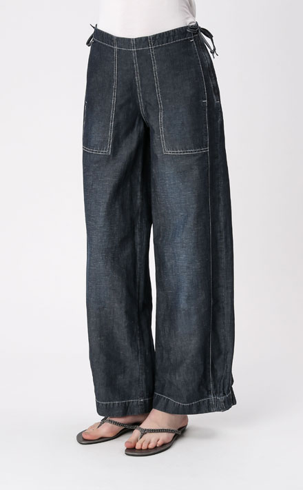 Fonkelnieuw Denim blue jeans - wijde pijp - Sarah Pacini NO-33