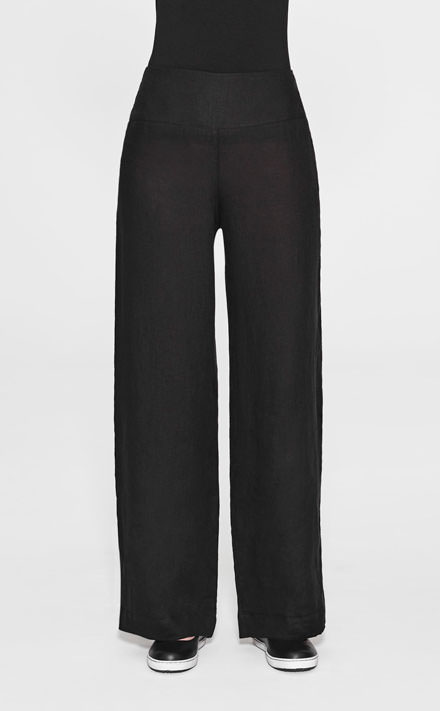 Wonderbaarlijk Zwarte linnen broek - Sarah Pacini DX-93