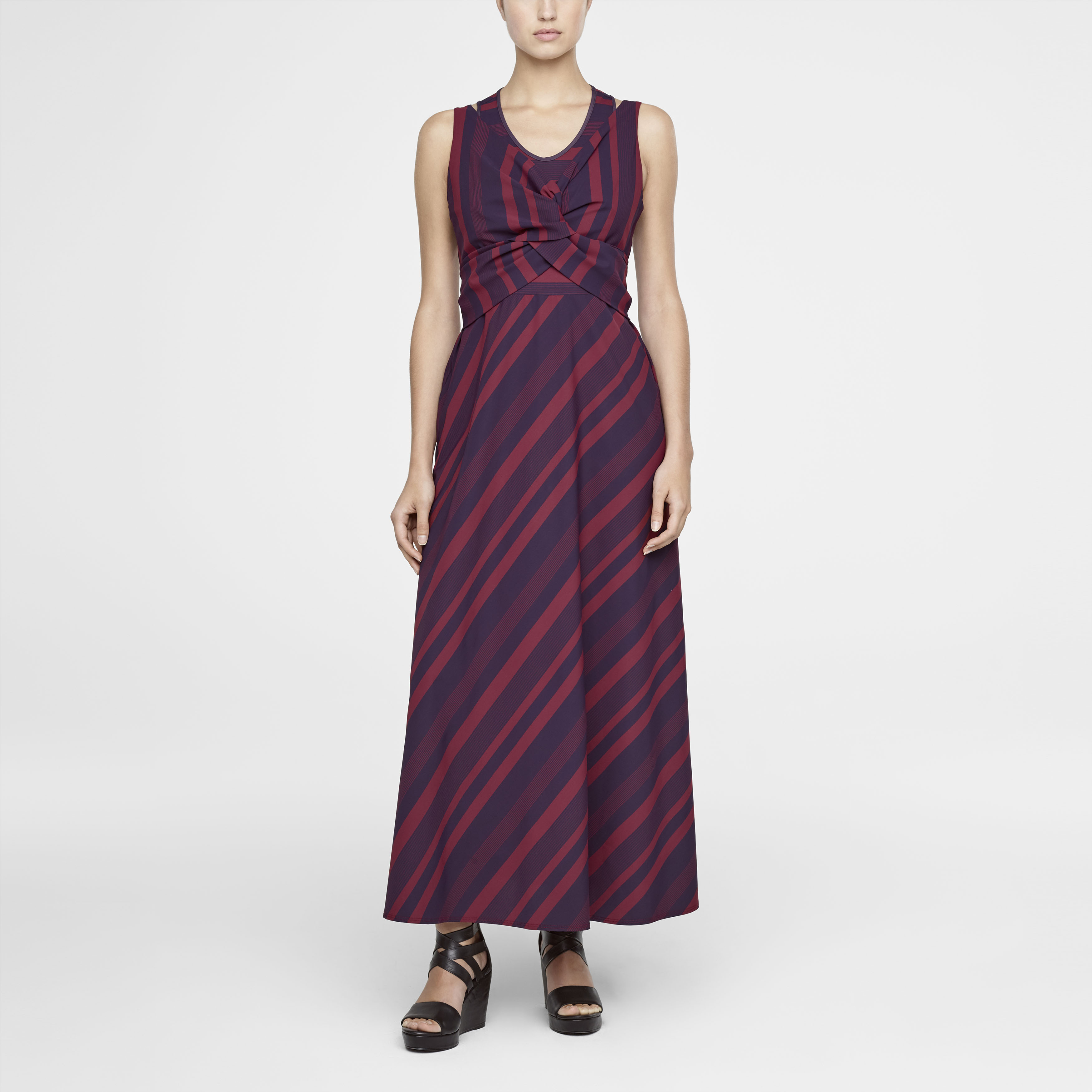 Mix paneled dress - bayadere stripes by Sarah Pacini