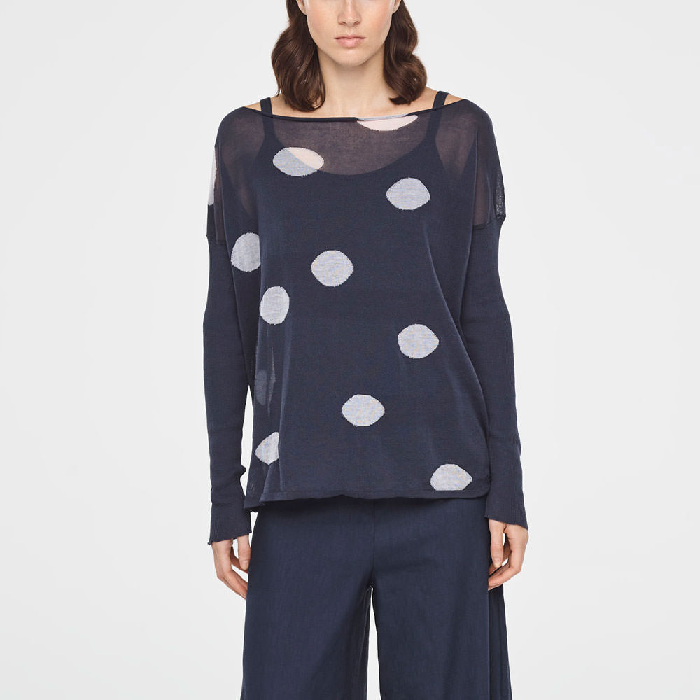 Sarah Pacini POLKA DOT SWEATER Front