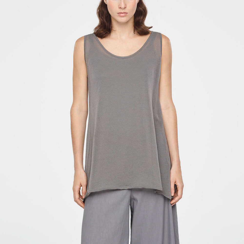 Sarah Pacini PULL COTON FIN - SANS MANCHE De face