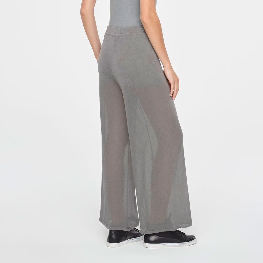 Sarah Pacini KATOENEN BROEK MET VOILE Achterzijde
