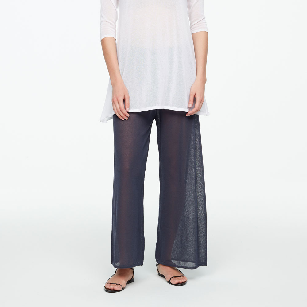 Sarah Pacini PANTALON EN MAILLE - JAMBE LARGE De face