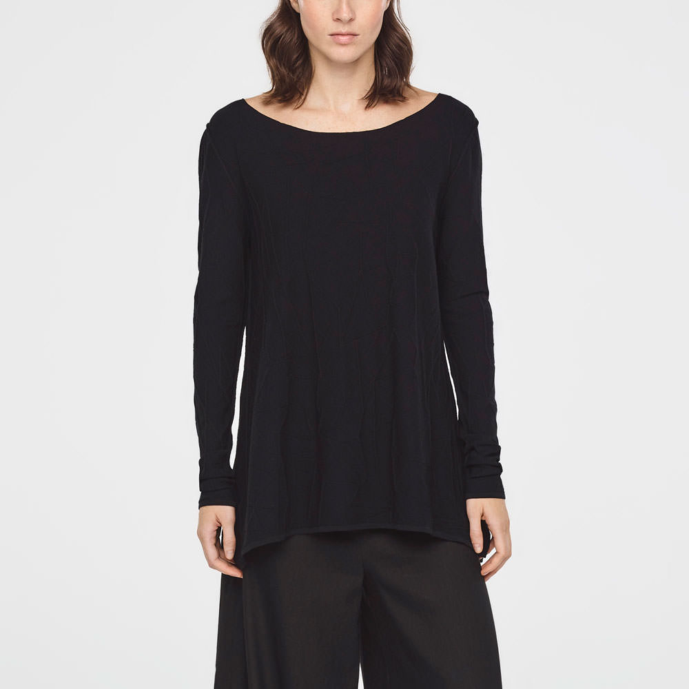 Sarah Pacini PULL MOSAIQUE - MANCHES LONGUES De face