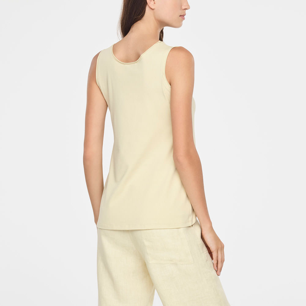 Sarah Pacini A-LINE COTTON SHIRT - SLEEVELESS Back view