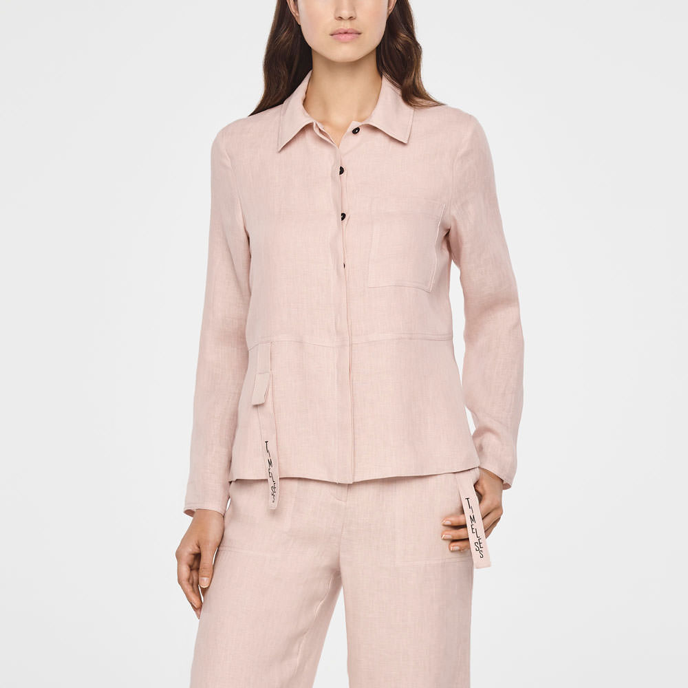 Sarah Pacini TIMELESS LINEN JACKET Front