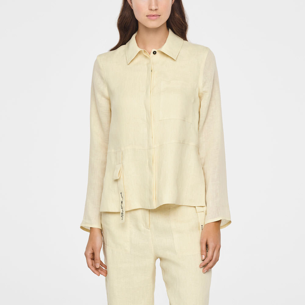 Sarah Pacini TIMELESS LINEN JACKET Front