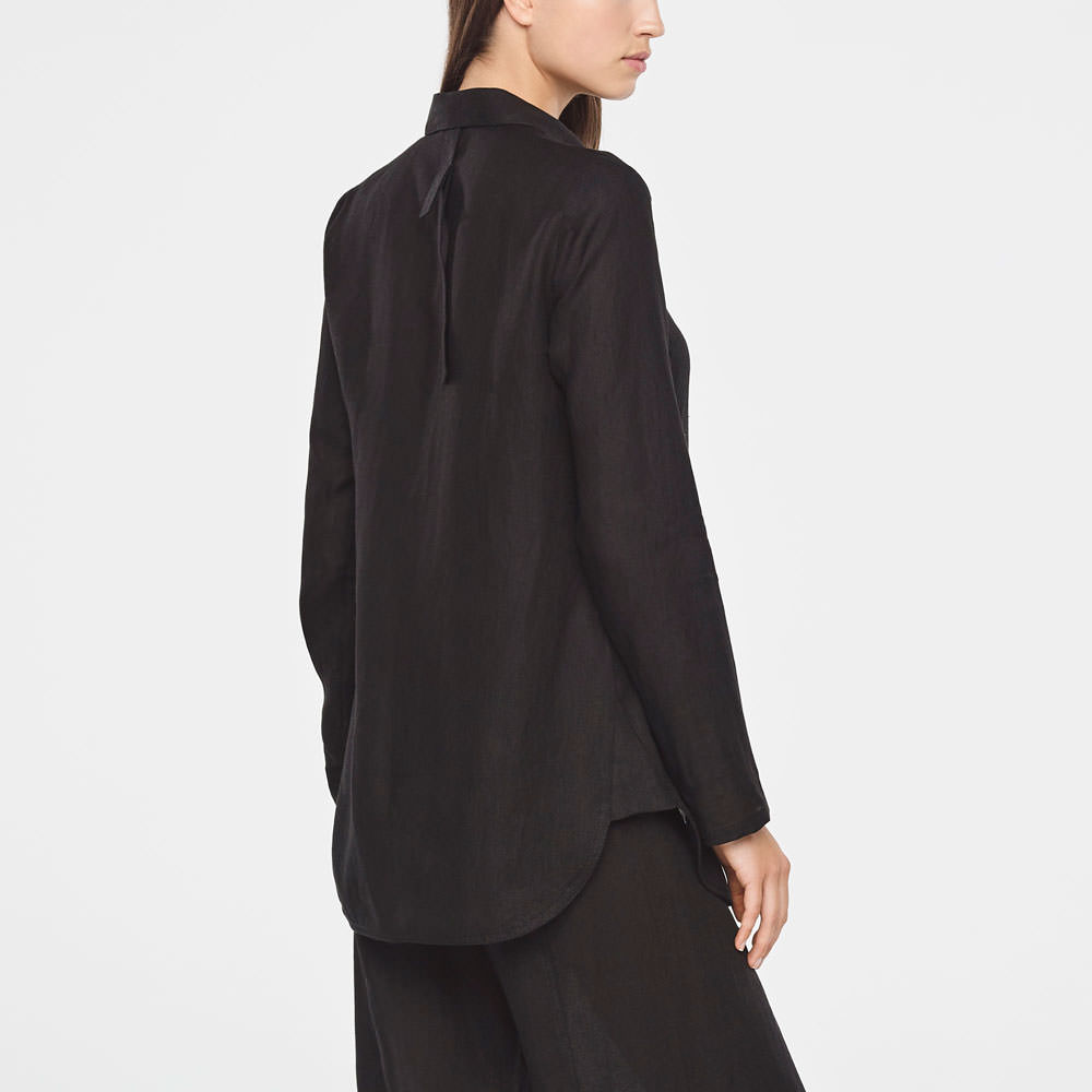 Sarah Pacini TIMELESS LINEN SHIRT Back view