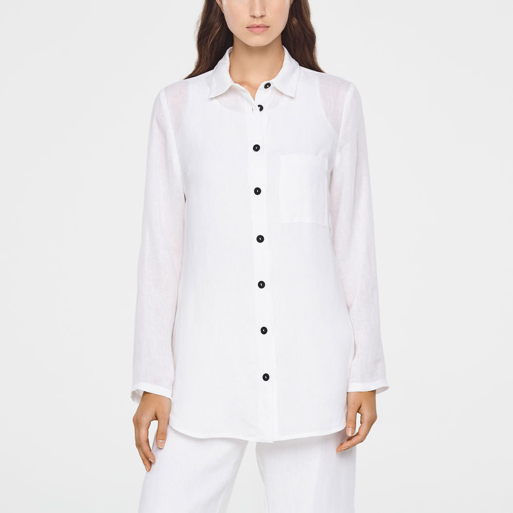 Sarah Pacini CHEMISE EN LIN - TIMELESS De face