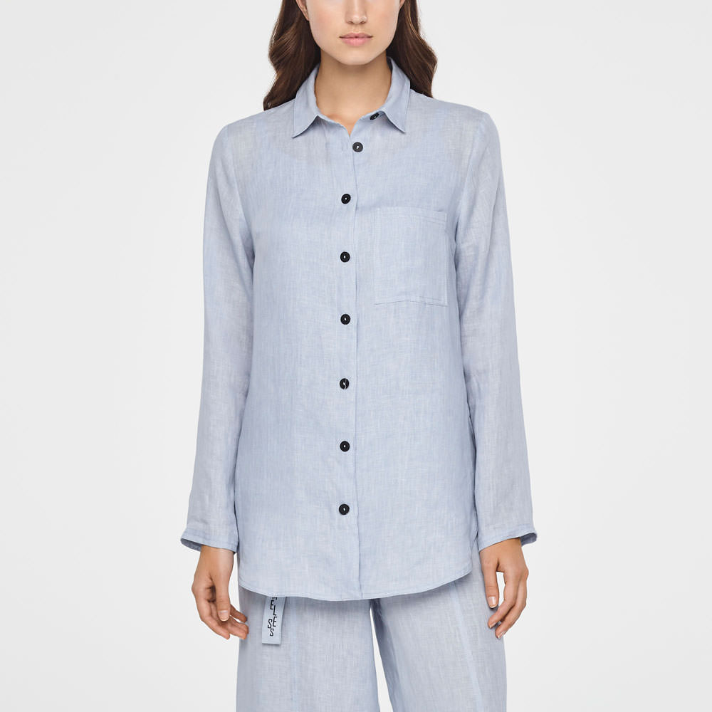 Sarah Pacini TIMELESS LINEN SHIRT Front