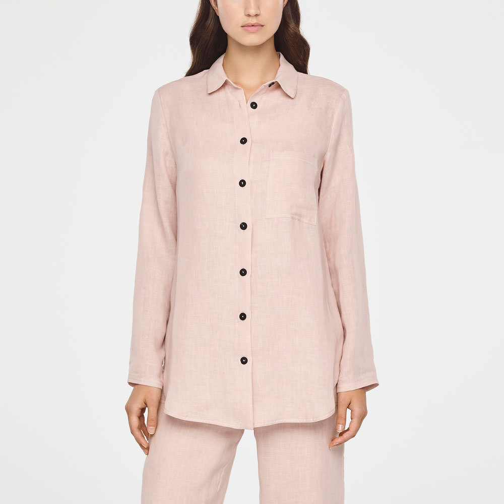 Sarah Pacini TIMELESS LINEN SHIRT Front