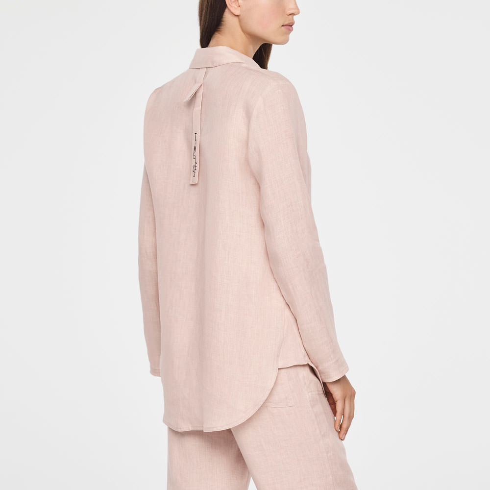 Sarah Pacini TIMELESS LINEN SHIRT Back view