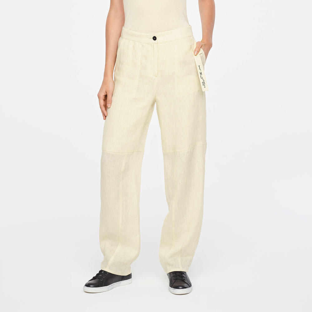 Sarah Pacini TIMELESS LINEN PANTS Front