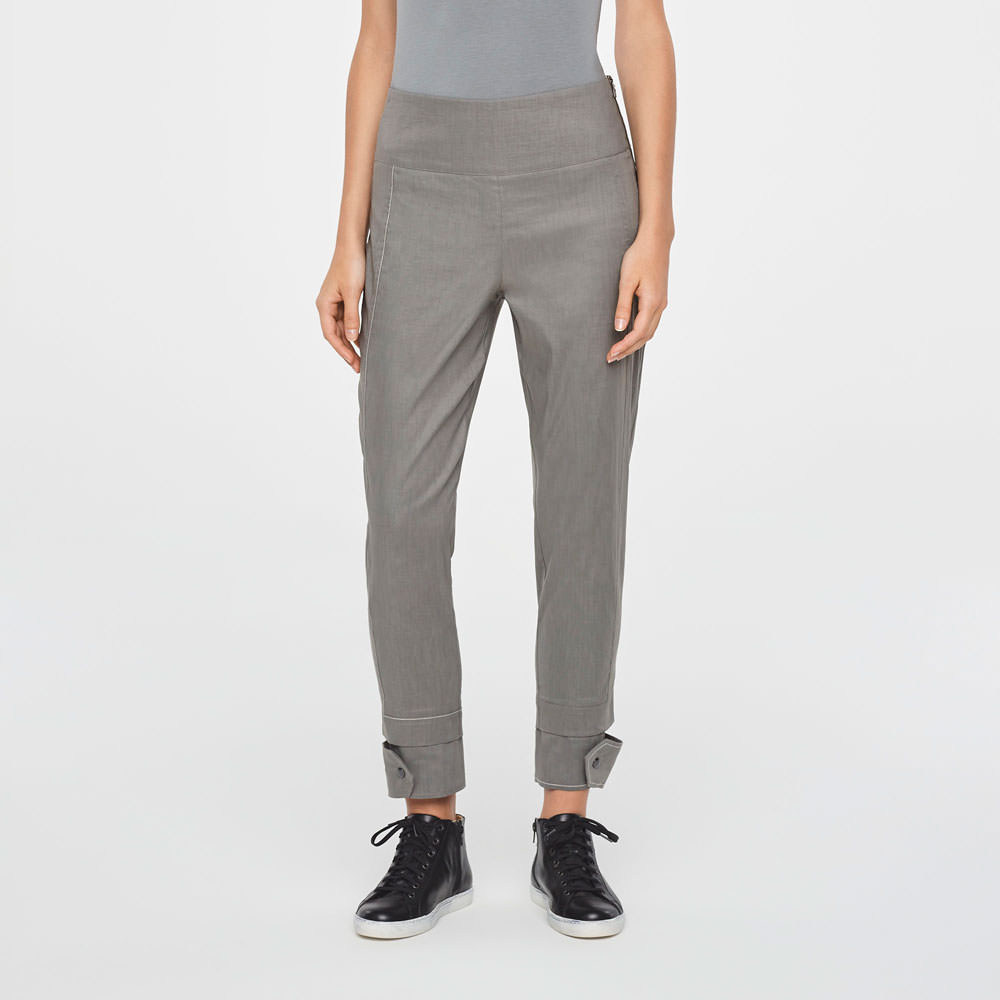 Sarah Pacini PANTALON EN LIN - SURPIQURES De face