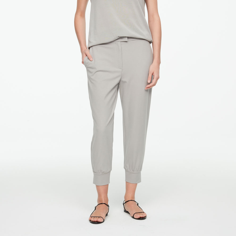 Sarah Pacini STREET-STYLE BROEK IN JERSEY Voorzijde