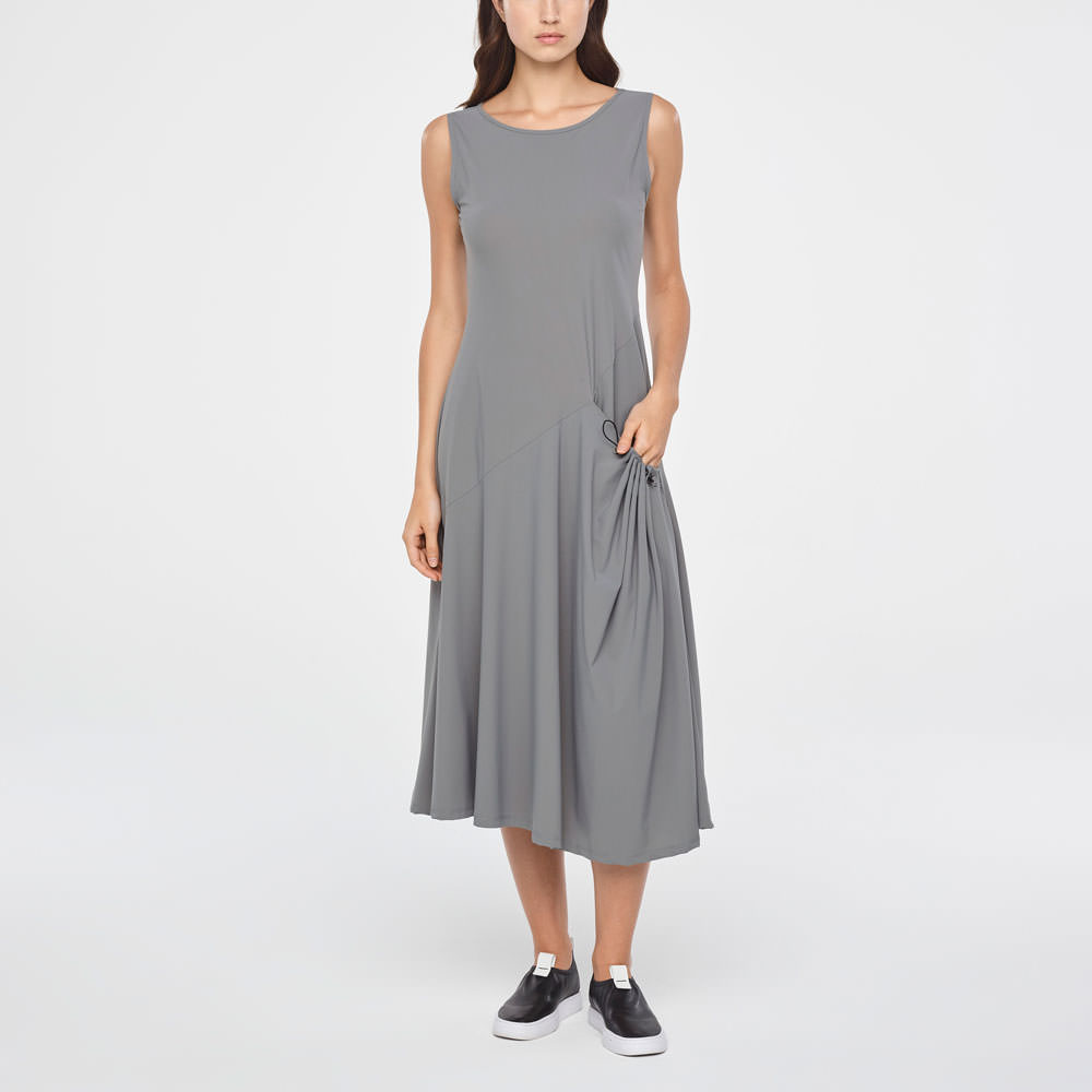 Sarah Pacini MAXI SUMMER DRESS - POUCH POCKET Front