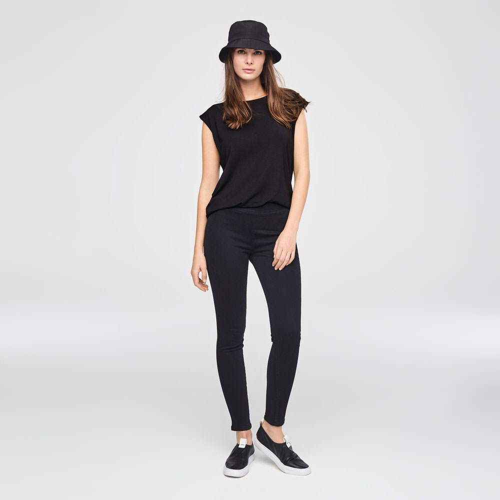Sarah Pacini LEGGING IN STRETCHKATOEN Voorzijde