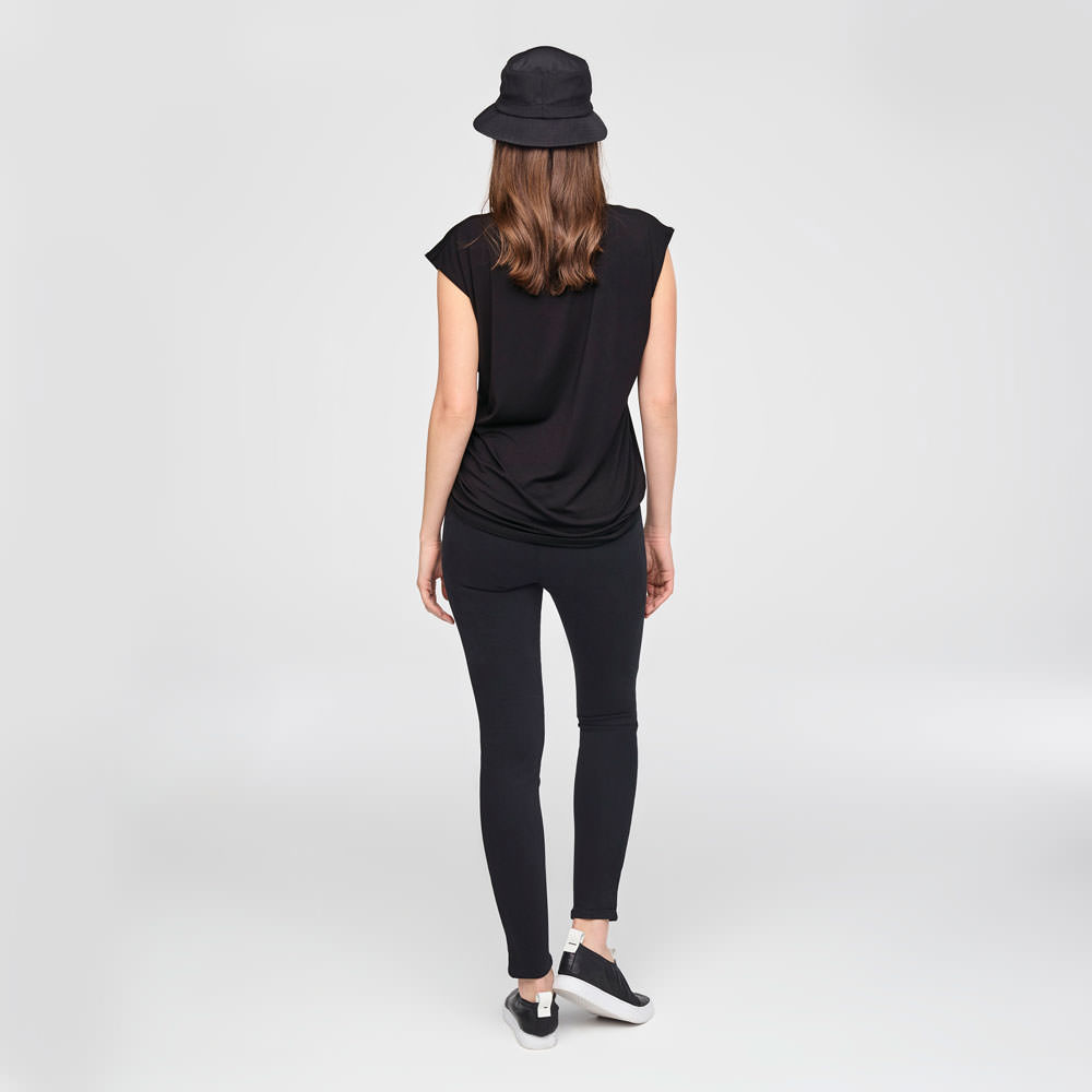 Sarah Pacini LEGGING IN STRETCHKATOEN Achterzijde