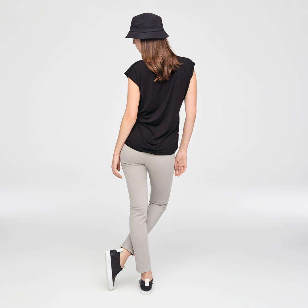 Sarah Pacini LEGGING IN STRETCHKATOEN Achterzijde